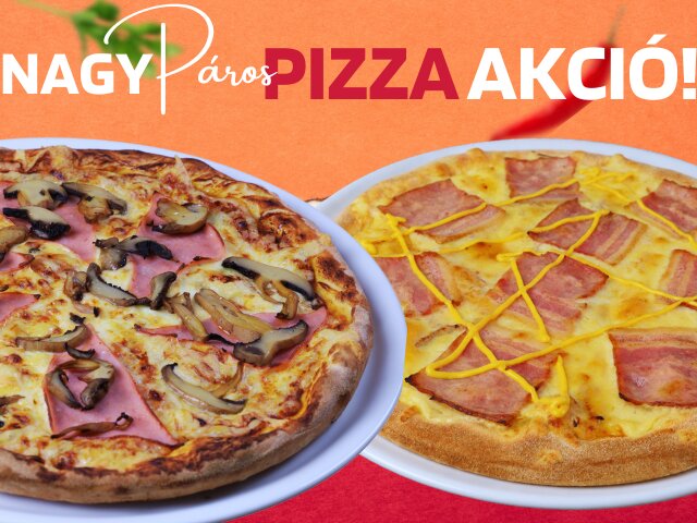 32cm Prosciutto Funghi+32 cm Cheddar Pizza